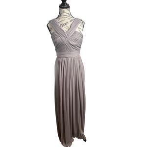 Alfred Sung Grey Bridesmaid Dress